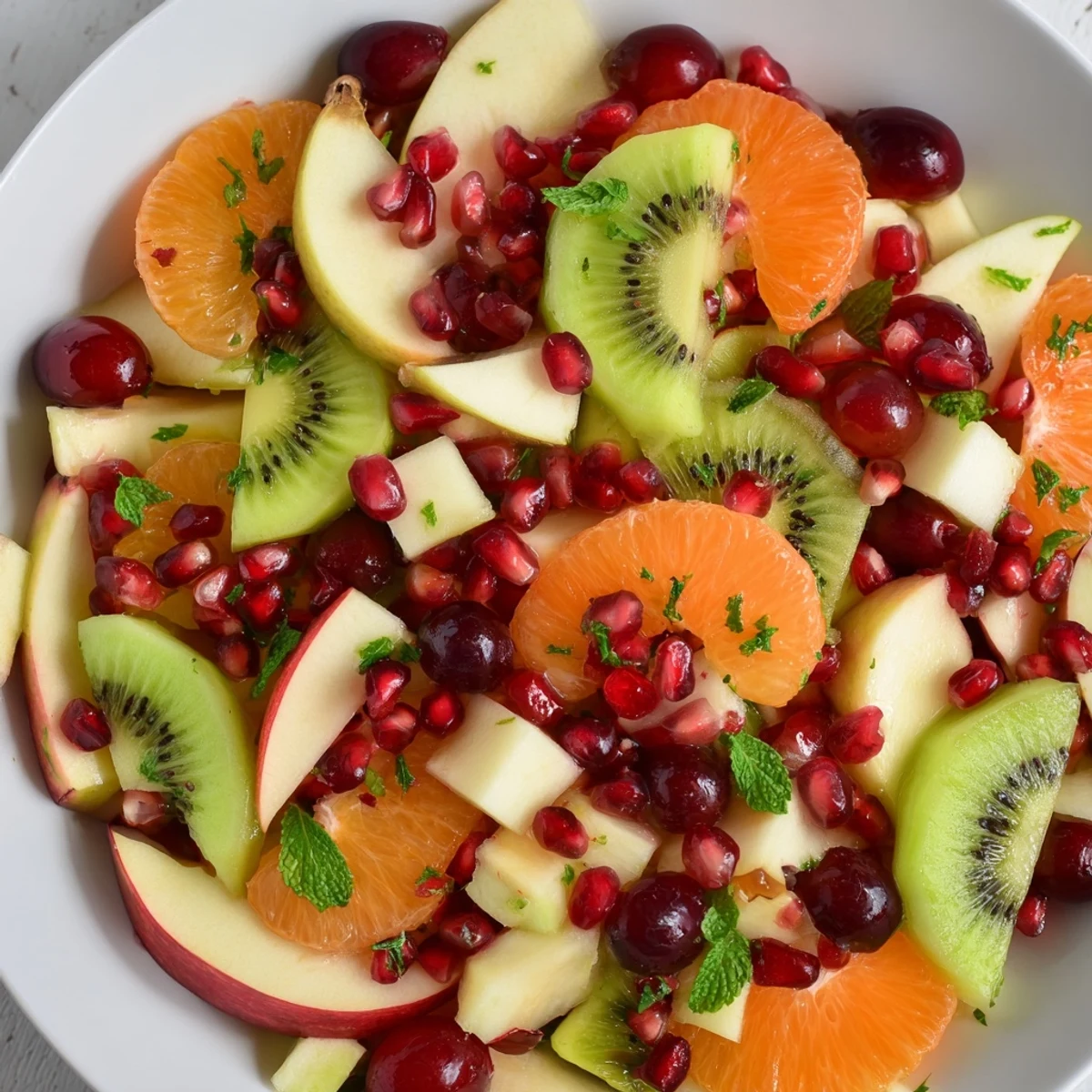 Winter Fruit Salad Honey Lime