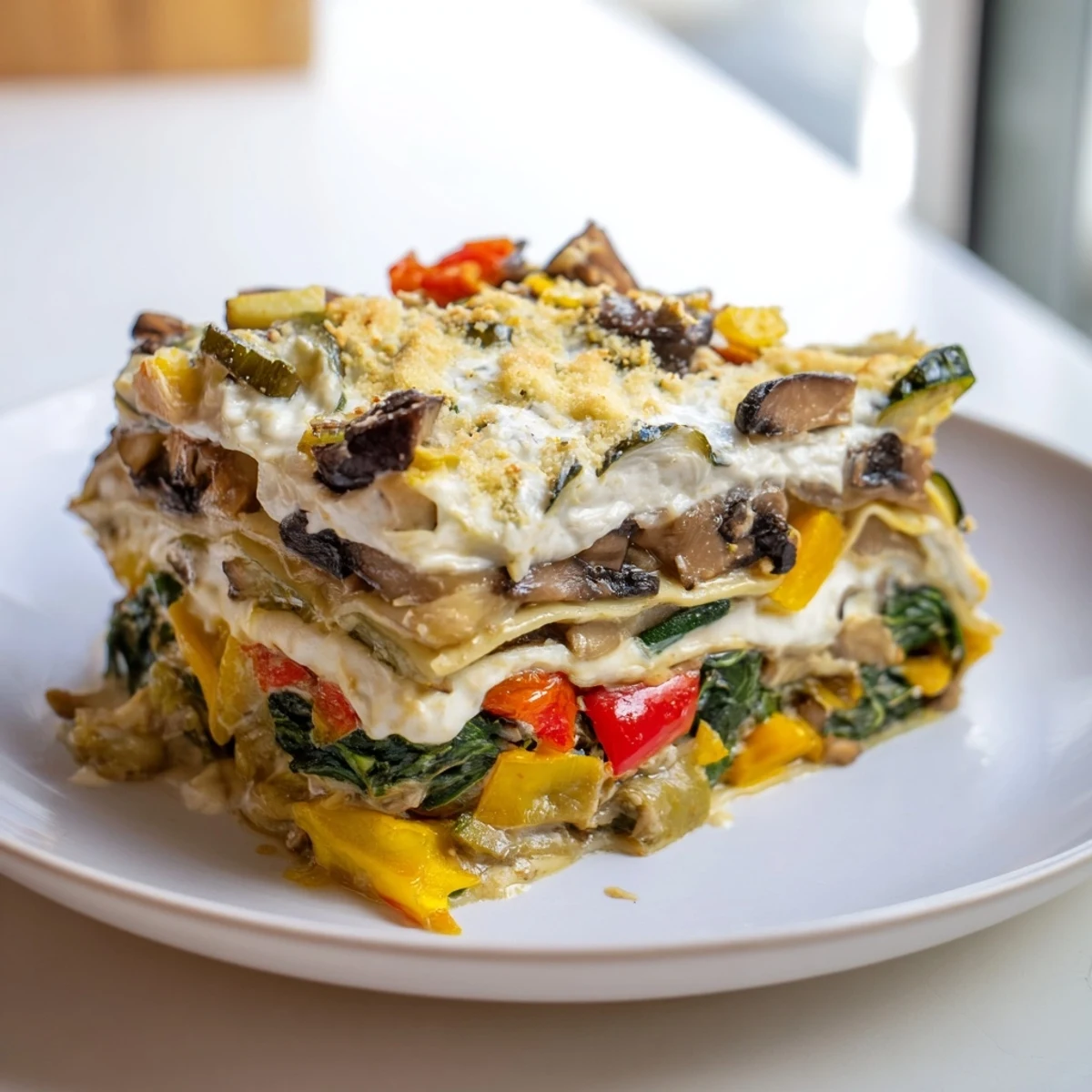 Roasted Vegetable Lasagna White
