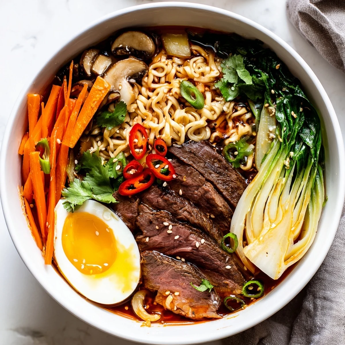 Spicy Beef Ramen Soft Egg