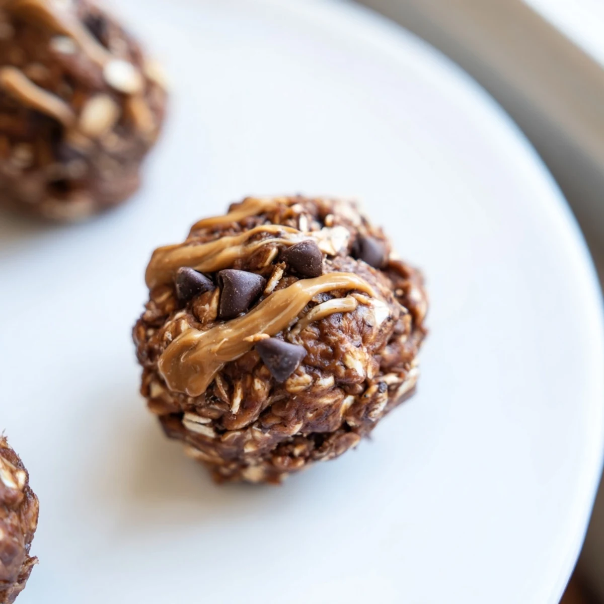 These no-bake Chocolate Peanut Butter Energy Bites are rolled in oats and ready for a healthy snack.