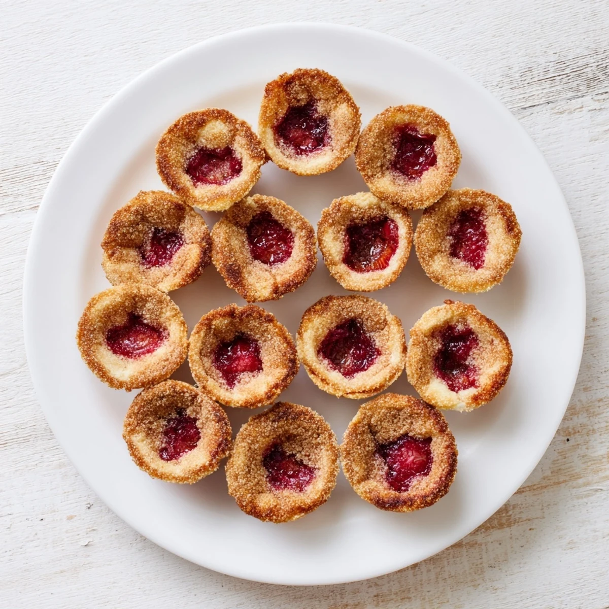 Warm cherry pie bites featuring flaky crusts and sweet tart filling ready for sharing