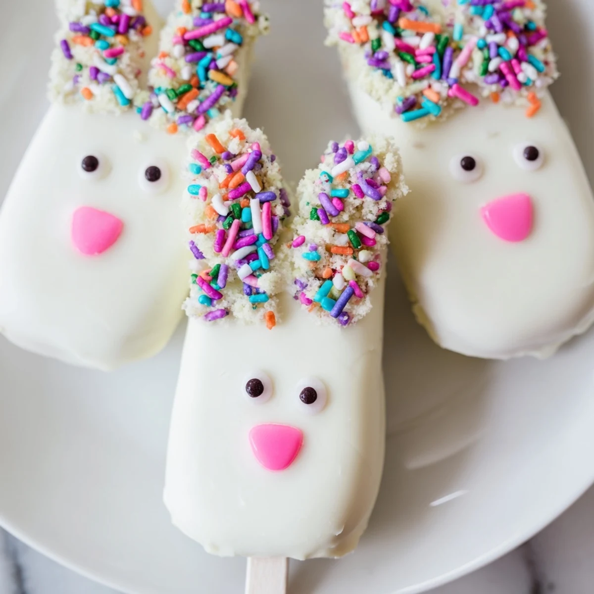 White Chocolate Bunny Cakesicles