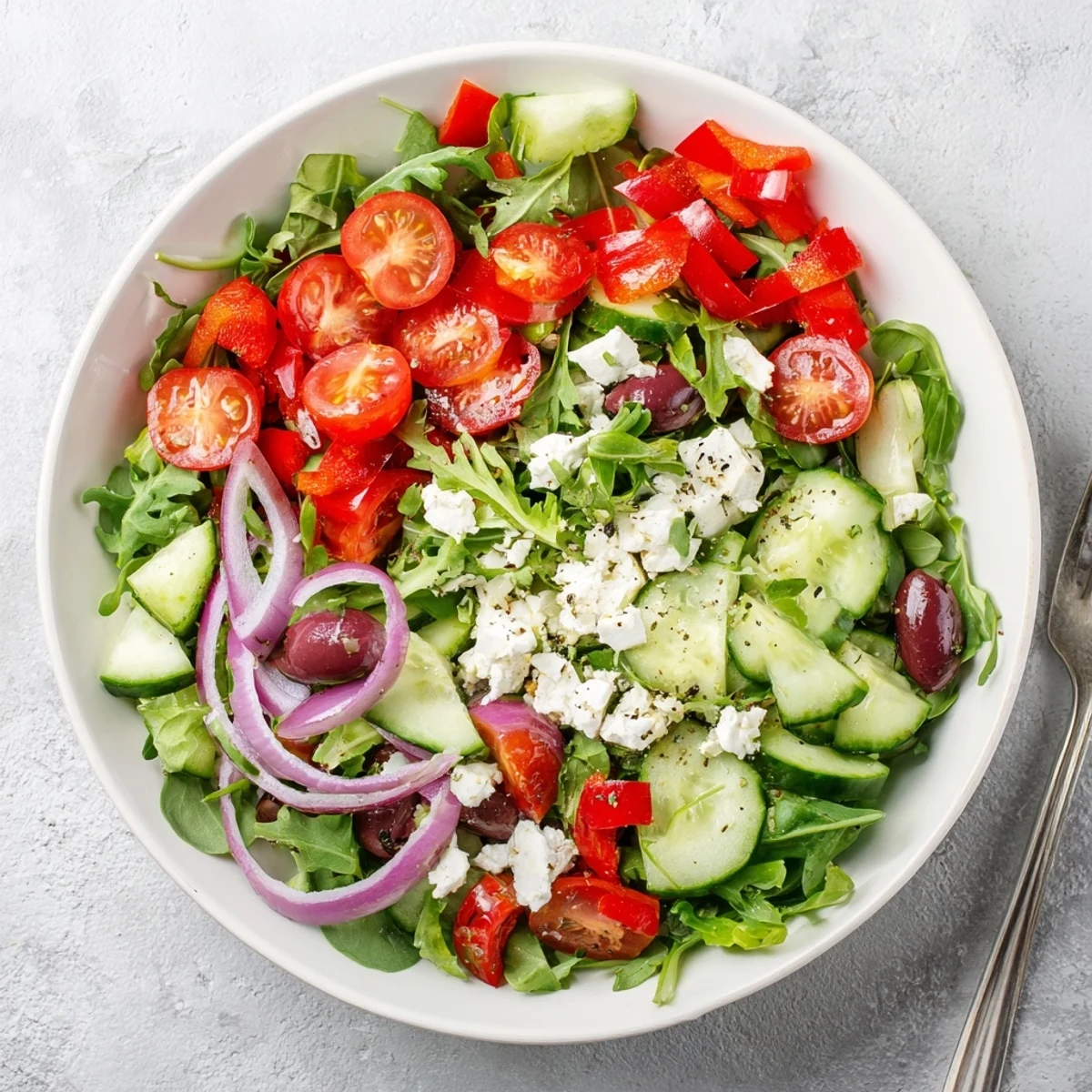 Serve Fresh Salad Recipe alongside grilled chicken for a light summer dinner.