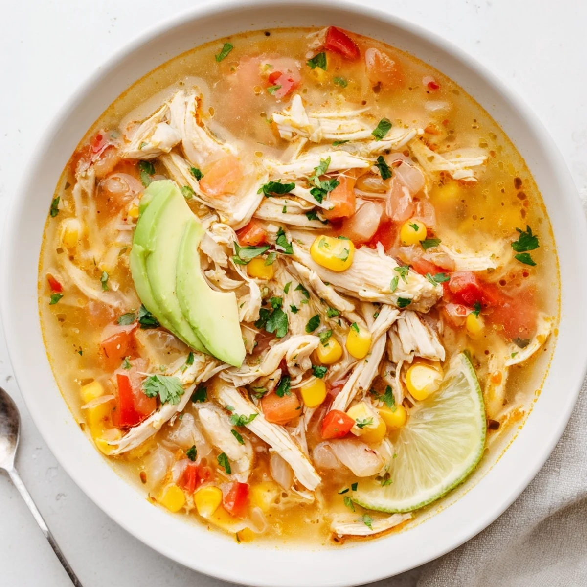 Bold Zesty Chicken Lime Soup Recipe steaming in bowl, bright lime aroma