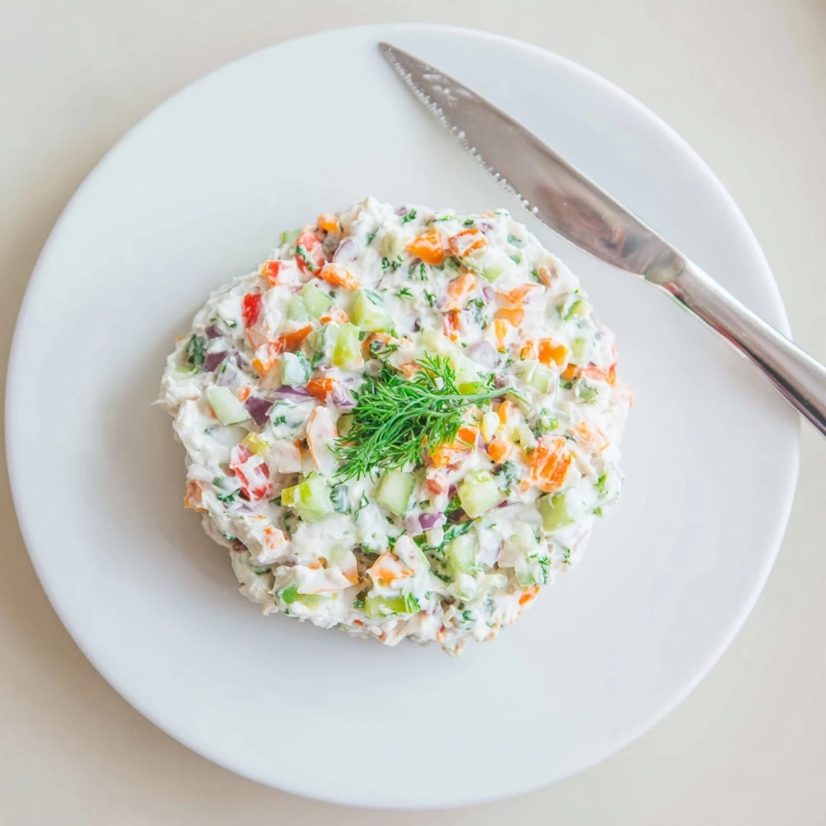 Serve Garden Vegetable Spread Recipe on crackers, vibrant colors and fresh crunch.