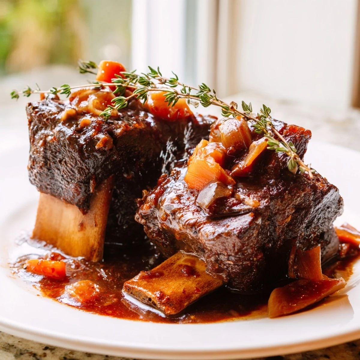 Tender Oven Braised Beef Ribs