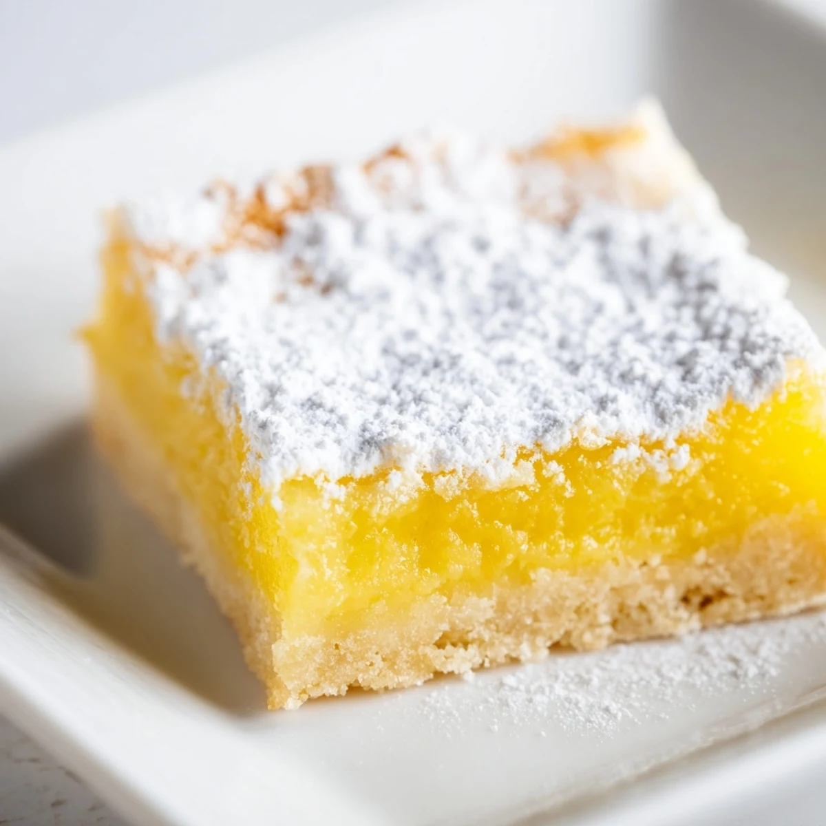 Zesty simple lemon bars cut into squares and ready for a spring dessert