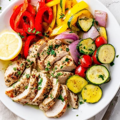 Golden chicken foil packets recipe steaming with tender squash and bell peppers